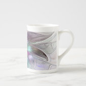 Kleurrijke Abstracte bloem Moderne fractale kunst Porselein Kop (Rechts)