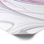 Kleurrijke Abstracte bloem Moderne fractale kunst Poster (Hoek)