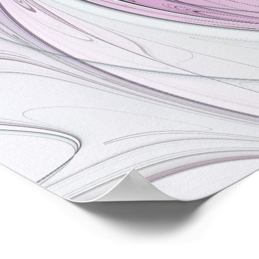 Kleurrijke Abstracte bloem Moderne fractale kunst Poster (Hoek)