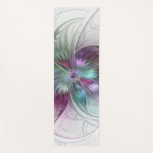 Kleurrijke Abstracte bloem Moderne fractale kunst Yogamat (Voorkant)