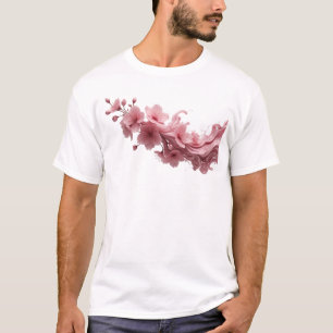 Kleurrijke ABSTRACTE BLOEM Ontwerp Creatie T-shirt