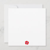 Kleurrijke Abstracte Bloem Platte Kaart met Klapro (Achterkant)