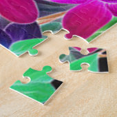 Kleurrijke abstracte bloemen #229 - legpuzzel (Zijkant)
