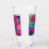 Kleurrijke Abstracte Bloemen #77 Glas (Links)