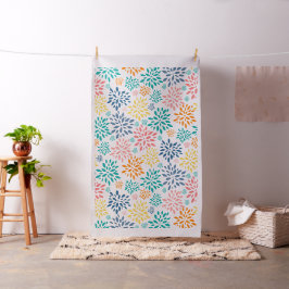 Kleurrijke abstracte bloemen naadloos patroon stof