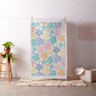 Kleurrijke abstracte bloemen naadloos patroon stof
