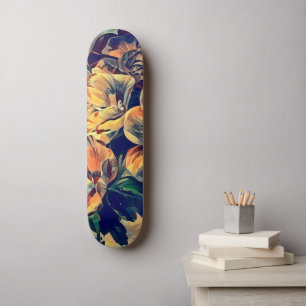 kleurrijke abstracte bloemen natuur oorspronkelijk persoonlijk skateboard