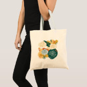 Kleurrijke Abstracte Bloemen Tote Bag (Voorkant (product))