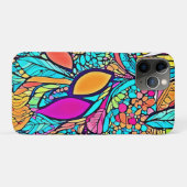 Kleurrijke Abstracte bloemenkunst Case-Mate iPhone Case (Achterkant (horizontaal))