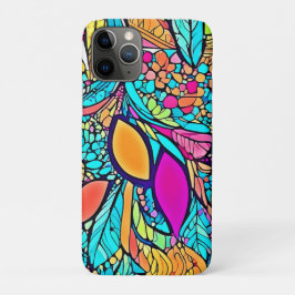 Kleurrijke Abstracte bloemenkunst Case-Mate iPhone Case