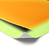 Kleurrijke Abstracte bloemenkunst Poster (Hoek)