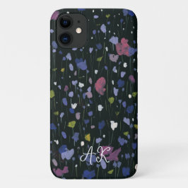 Kleurrijke Abstracte Bloemenschildering Jouw Naam  Case-Mate iPhone Case
