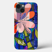 Kleurrijke Abstracte bloempatroon Case-Mate iPhone Case (Achterkant)