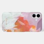Kleurrijke Abstracte Bloemschildering Jouw Naam Case-Mate iPhone Case (Achterkant (horizontaal))