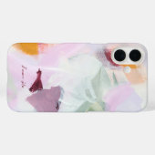 Kleurrijke Abstracte Bloemschildering Jouw Naam Case-Mate iPhone Case (Achterkant (horizontaal))