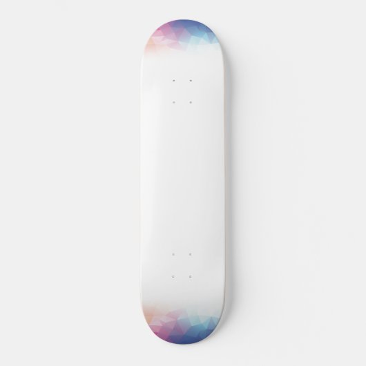 Kleurrijke abstracte blokjes persoonlijk skateboard (Voorkant)