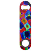 Kleurrijke Abstracte blokken, speciaal gepersonali Speed Flessenopener (Achterkant)