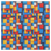Kleurrijke abstracte blokken stof (Swatch)