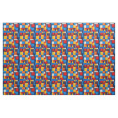 Kleurrijke abstracte blokken stof (Fat Quarter)