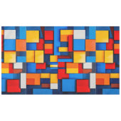 Kleurrijke abstracte blokken tafelkleed (Voorkant (Horizontaal))