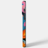 Kleurrijke Abstracte Boheemse veren Case-Mate iPhone Case (Achterkant / Links)