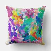 Kleurrijke Abstracte Bokeh 2 Design Dubbelzijdig c Kussen (Voorkant)