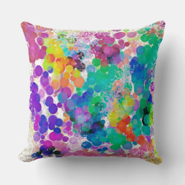 Kleurrijke Abstracte Bokeh 2 Design Dubbelzijdig c Kussen