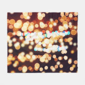 Kleurrijke Abstracte Bokeh textuur Fleece Deken (Voorkant (Horizontaal))
