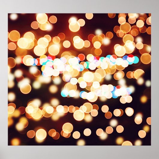 Kleurrijke Abstracte Bokeh textuur Poster (Voorkant)