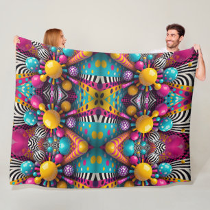Kleurrijke Abstracte Bollen Deken