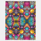 Kleurrijke Abstracte Bollen Deken (Voorkant)