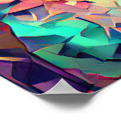 Kleurrijke Abstracte boomkorren Poster (Hoek)