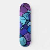 Kleurrijke Abstracte boxen skateboard (Voorkant)