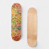 Kleurrijke Abstracte brandwerendheid Kunstskateboa Persoonlijk Skateboard (Voorkant)