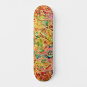 Kleurrijke Abstracte brandwerendheid Kunstskateboa Persoonlijk Skateboard (Voorkant)