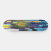 Kleurrijke Abstracte Brick Art Persoonlijk Skateboard (Horizontaal)