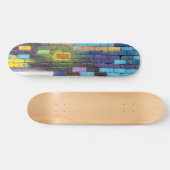 Kleurrijke Abstracte Brick Art Persoonlijk Skateboard (Horizontaal)