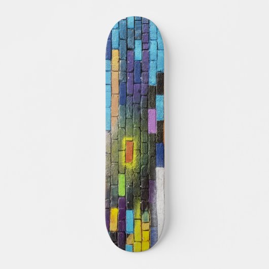 Kleurrijke Abstracte Brick Art Persoonlijk Skateboard (Voorkant)