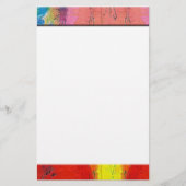 Kleurrijke abstracte briefpapier (Voorkant)