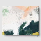 Kleurrijke Abstracte bruiloft gastenboek (Achterkant)