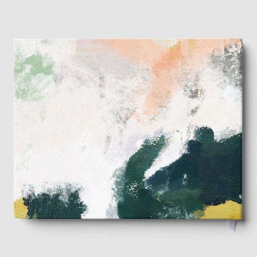 Kleurrijke Abstracte bruiloft gastenboek (Achterkant)