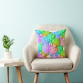 Kleurrijke Abstracte Bubbel Kunst Worp Kussen – Vi (Stoel)