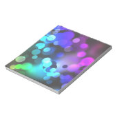 Kleurrijke Abstracte bubbels Notitieblok (Linkerzijde)