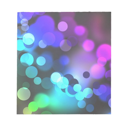 Kleurrijke Abstracte bubbels Notitieblok (Voorkant)
