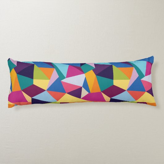 Kleurrijke Abstracte buis Lichaamskussen (Achterkant)