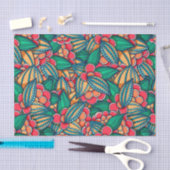 Kleurrijke abstracte cacaobonen, geïllustreerd pat tissuepapier (Craft)