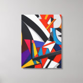 Kleurrijke abstracte Canvasmuurkunst voor Woonkame Canvas Afdruk (Voorkant)