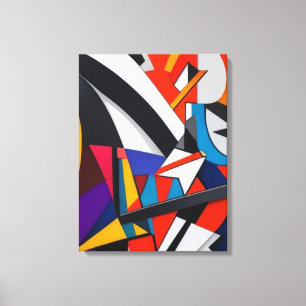 Kleurrijke abstracte Canvasmuurkunst voor Woonkame Canvas Afdruk