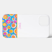 Kleurrijke Abstracte Cirkel Art INITIALEN Summer F Case-Mate iPhone Case (Achterkant (horizontaal))