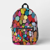 Kleurrijke Abstracte cirkels Bedrukte Rugzak (Voorkant)